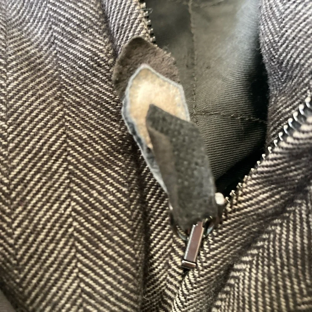 Schneiders Salzburg Brown Coat Mens Size 44 Jacket Button Wool Herringbone